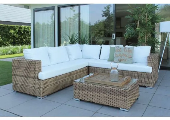 Loungeset Hoekbank Monaco Wicker Fonteyn