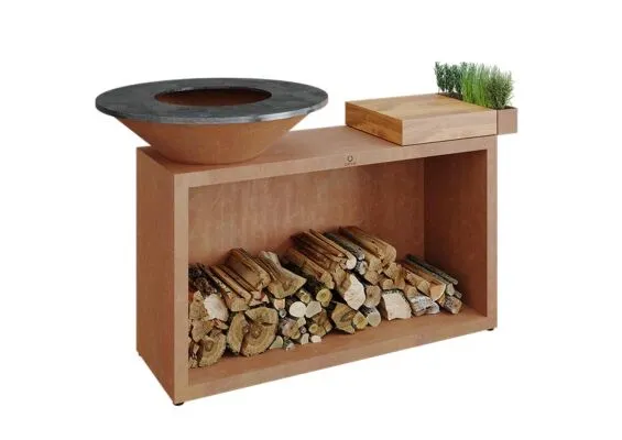 OFYR | Island 85 | Corten - Teak Wood