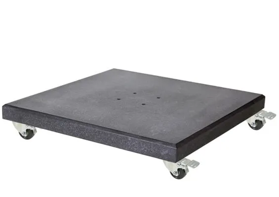 Platinum | Parasolvoet Modena XL Graniet met Wielen | 120 kg