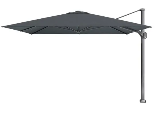 Platinum | Zweefparasol Challenger T¹ Telescoop Premium 350 x 350 cm | Faded Black