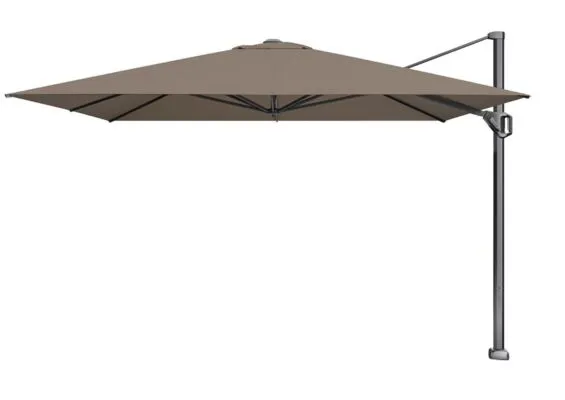 Platinum | Zweefparasol Challenger T¹ Telescoop Premium 350 x 350 cm | Havana