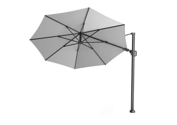 Platinum | Zweefparasol Challenger T² Ø350 cm | Lichtgrijs