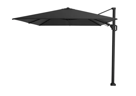 Platinum | Zweefparasol Challenger T² Premium 350 x 260 cm | Jet Black