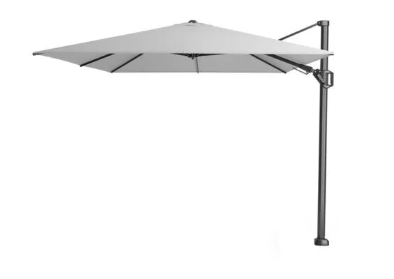 Platinum | Zweefparasol Challenger T² 350 x 260 cm | Lichtgrijs