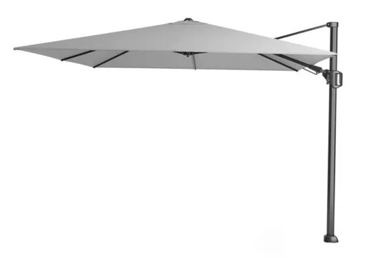 Platinum | Zweefparasol Challenger T² 300 x 300 cm | Lichtgrijs