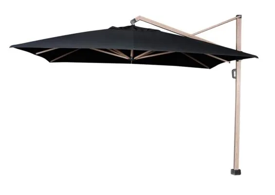 Platinum | Zweefparasol Icon Premium 350 x 350 cm | Faded Black