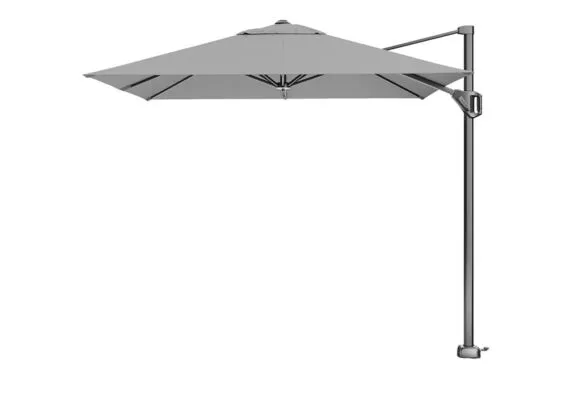 Platinum | Zweefparasol Voyager T¹ 250 x 250 cm | Lichtgrijs