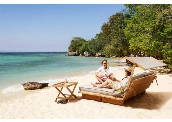 Fonteyn Apple Bee Loungebed met Zonneluifel Robinson aanbieding