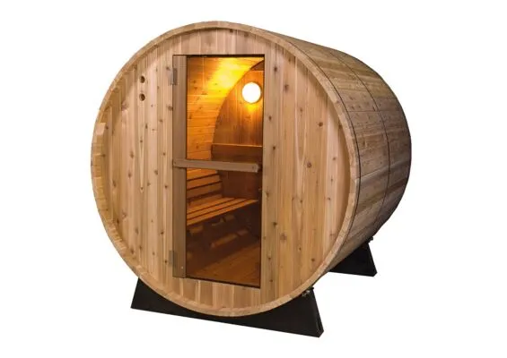 Barrel Sauna | Fonteyn Rustic 6 Ft. | Buitensauna | Red Cedar | Uniek design