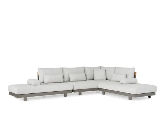 SUNS | Loungeset Pesaro | SB | Soft Grey Mixed Weave