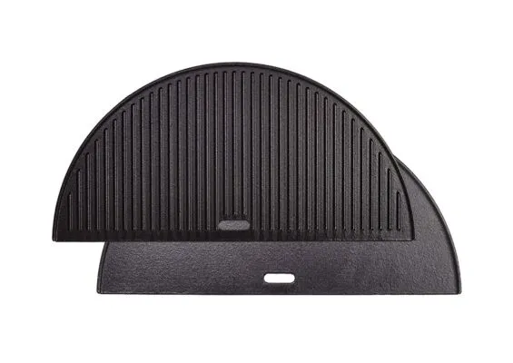 Kamado Joe | Half Moon Cast Iron Reversible Griddle | Classic Joe