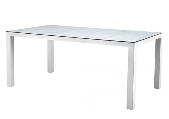 SUNS | Tuintafel Vario 180 x 100 cm | Wit-Grijs