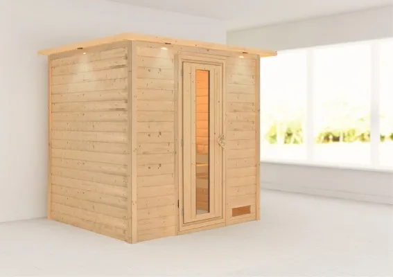 Woodfeeling | Sauna Anja met Dakkraag | Energiesparend Woodfeeling | Sauna Anja met Dakkraag | Energiesparend