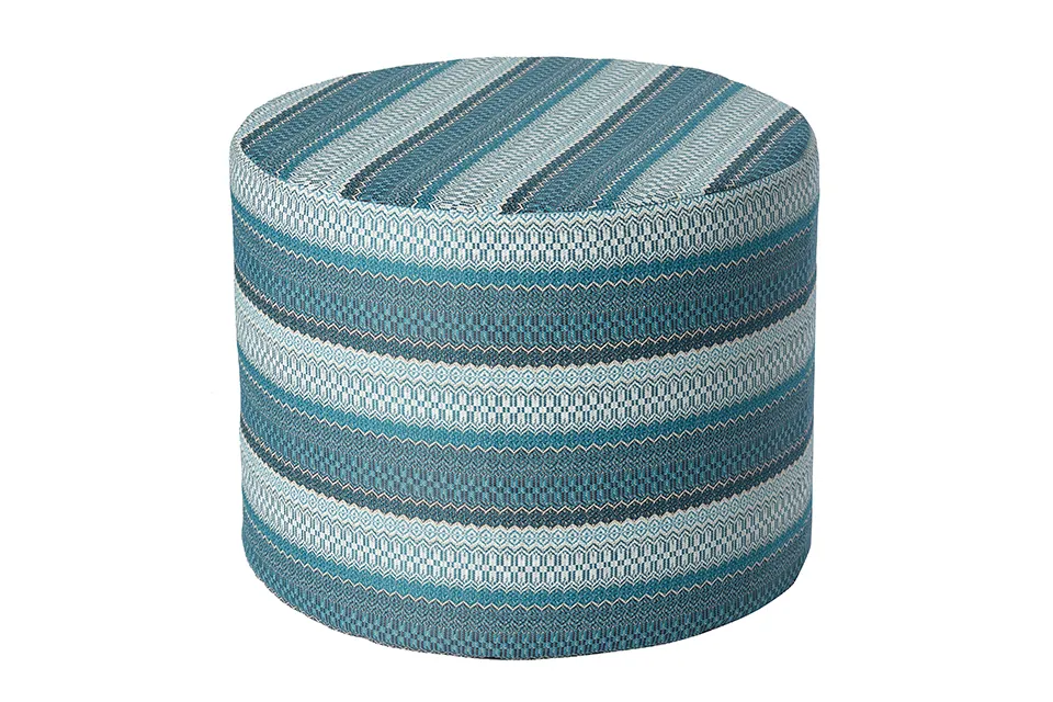 Borek | Poef Desio AW Ø60 x 48 cm | Azzurro Borek | Poef Desio AW Ø60 x 48 cm | Azzurro