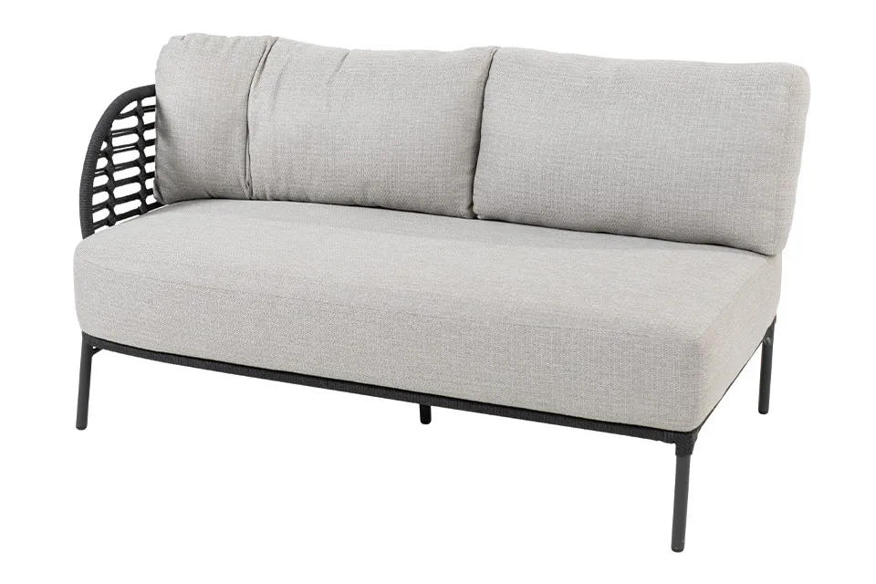 4 Seasons Outdoor | Loungebank Fabrice 2-zits Rechts 4 Seasons Outdoor | Loungebank Fabrice 2-zits Rechts