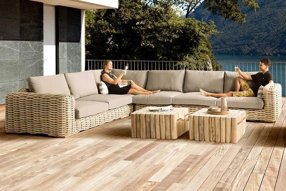 Goedaardig Internationale Inferieur FFF Loungeset Giant Wicker