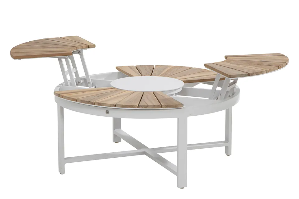 4 Seasons Outdoor | Koffietafel Ø 105 cm Forio | Frost Grey