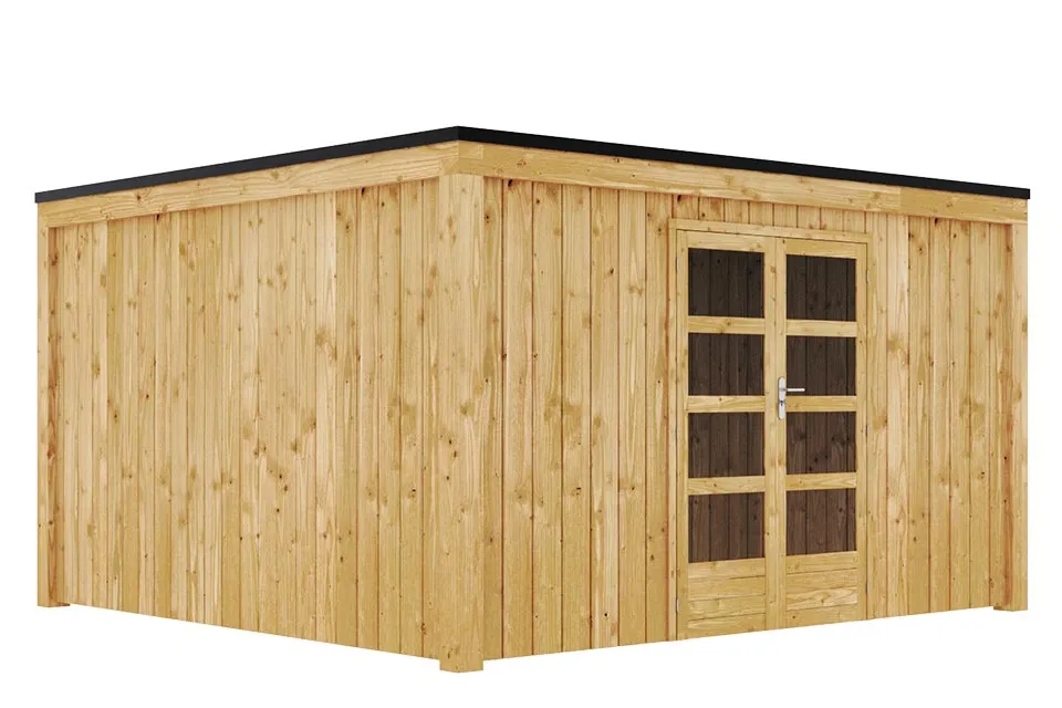 Duxwood | Tuinhuis Garden Design 140 | 400 x 400 cm | Vuren