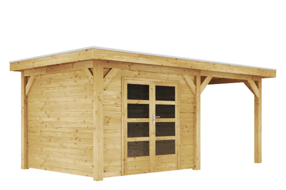 Duxwood | Tuinhuis Genève met Luifel 250 cm | Dubbele Deur