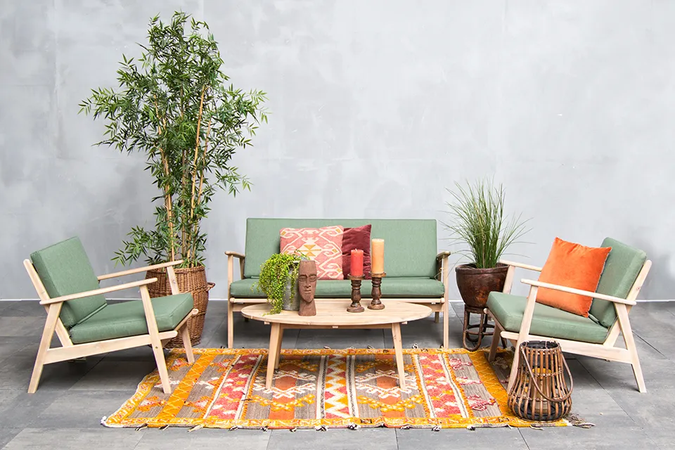 Fonteyn | Georgia Loungeset | Acacia Groen Fonteyn | Georgia Loungeset | Acacia Groen