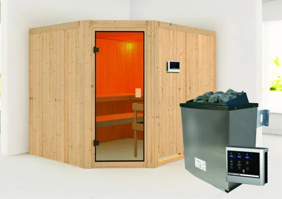 Karibu Horna Sauna Kachel 9 kW Externe Bediening