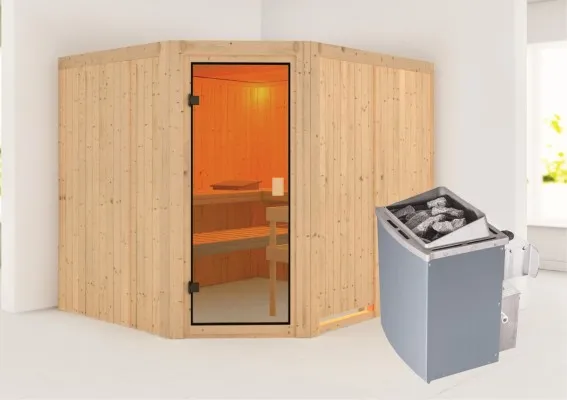 Karibu | Horna Sauna | Kachel 9 kW Geïntegreerde Bediening Karibu | Horna Sauna | Kachel 9 kW Geïntegreerde Bediening