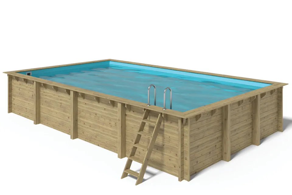 Fonteyn | Houten Zwembad Rechthoek 800x400x145 cm Fonteyn | Houten Zwembad Rechthoek 800x400x145 cm