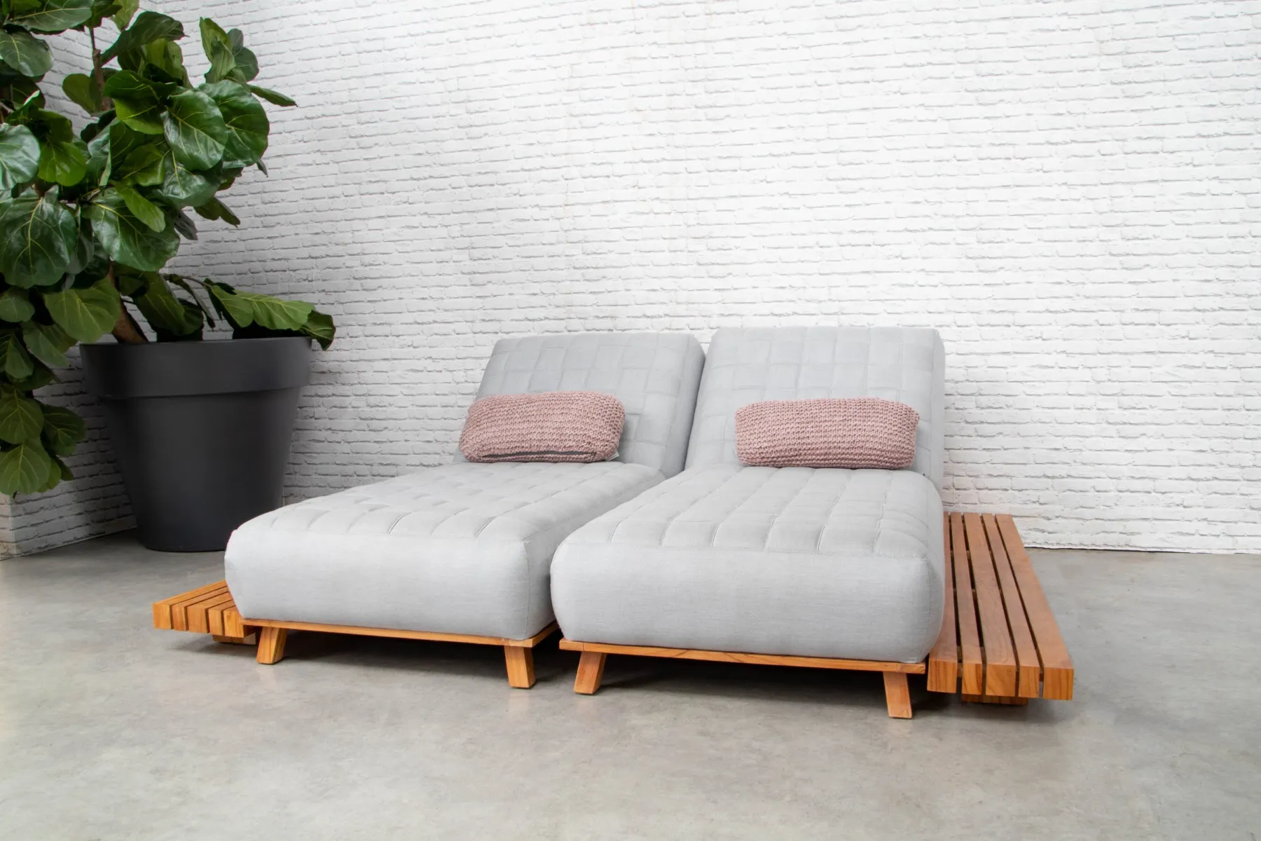 Fonteyn | Dagbed Icon | Grey Chine-Teak Fonteyn | Dagbed Icon | Grey Chine-Teak