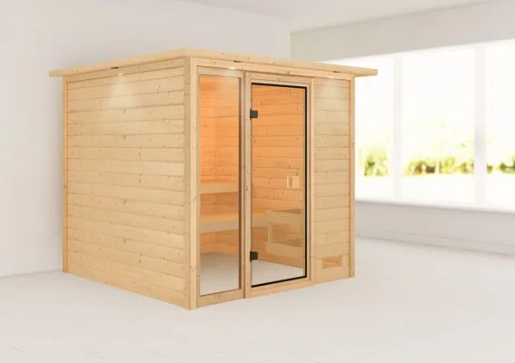 Woodfeeling | Sauna Jutta met Dakkraag