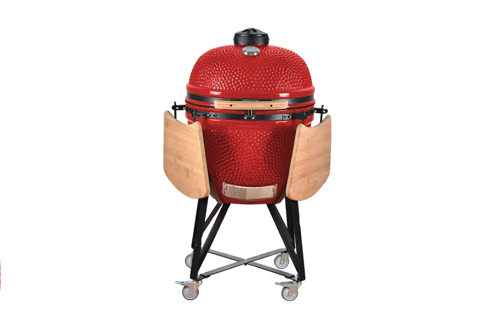 Kamado Grill Big 25Inch Red Fonteyn