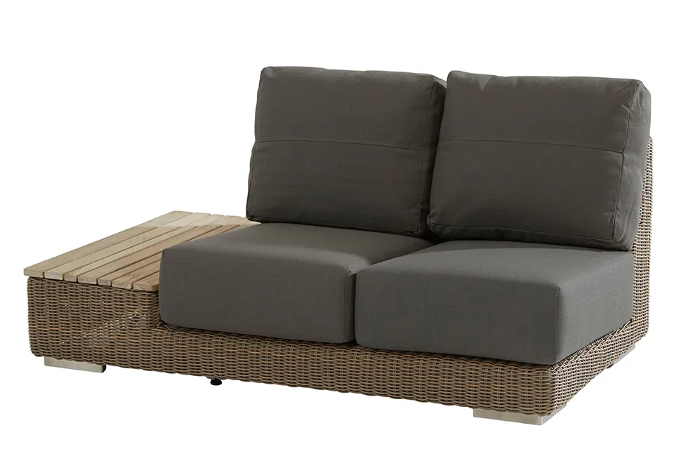 4 Seasons Outdoor Loungebank Kingston 2 zits Rechts Pure Teak