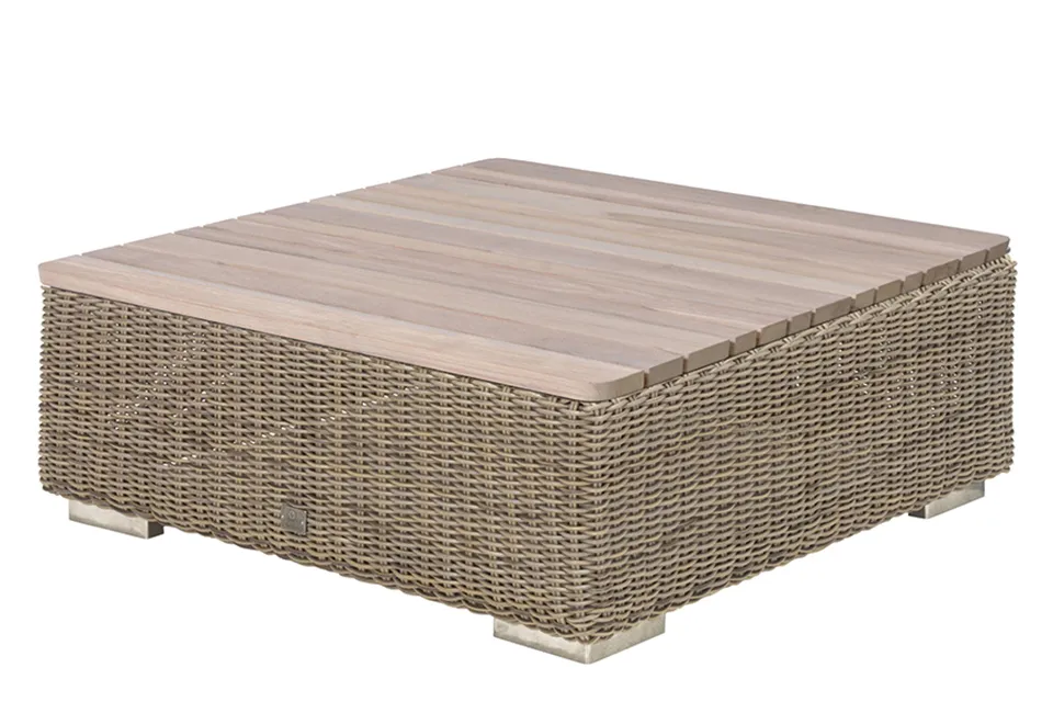 4 Seasons Outdoor Koffietafel Kingston 85 x 85 x 35 cm Pure Teak