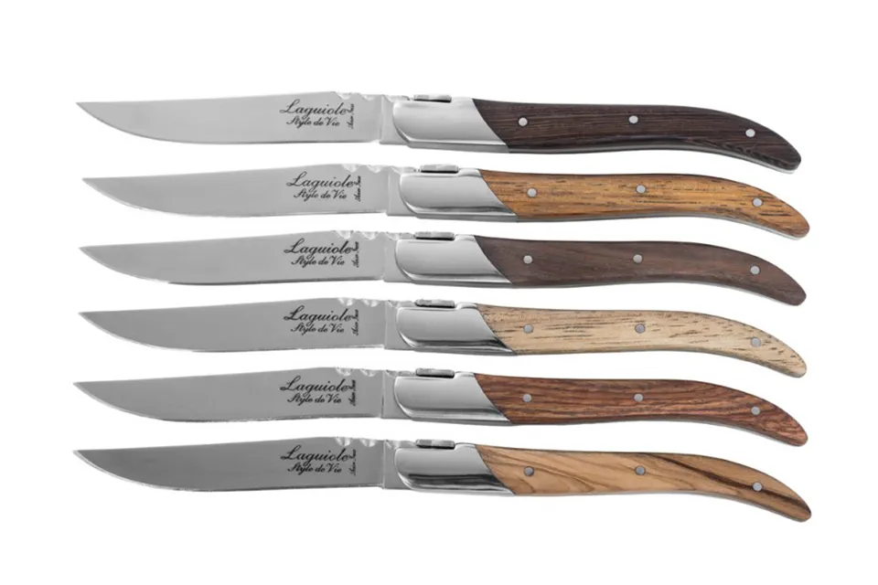 Laguiole Style de Vie | Luxury Line 6 Steakmessen Gemengd Hout Laguiole Style de Vie | Luxury Line 6 Steakmessen Gemengd Hout