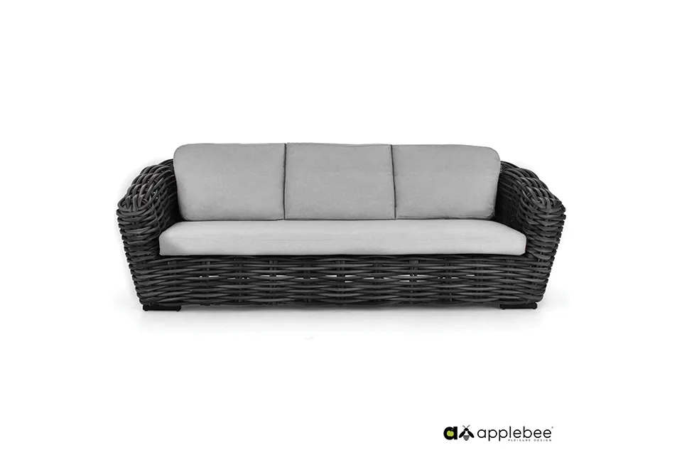 Apple Bee | Loungebank Palm Bay 3-zits | Black Wash