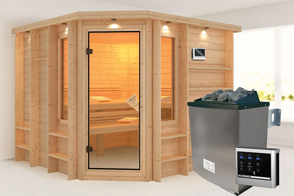 Karibu | Sauna Marona | Kachel 9 kW Externe Bediening