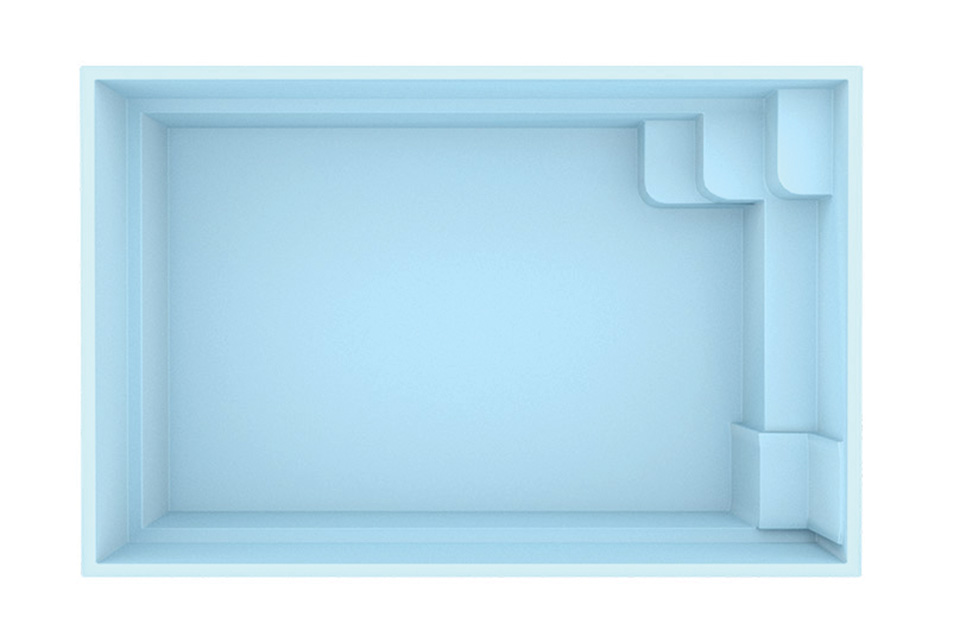 Fonteyn | Polyester Melogno Zwembad 420 x 270 x 130 Fonteyn | Polyester Melogno Zwembad 420 x 270 x 130