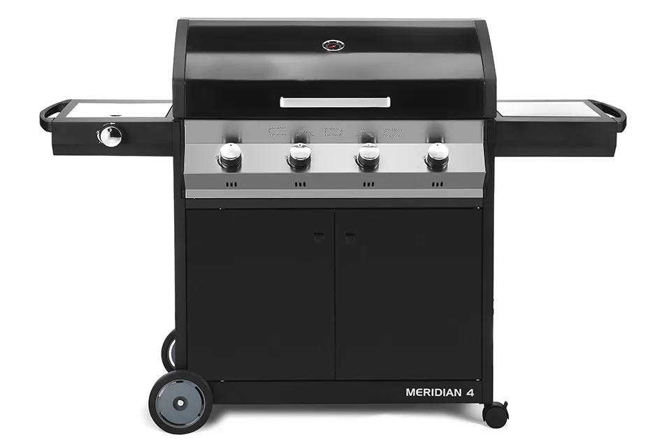 CADAC | BBQ Meridian 4 | Zwart met Zijbrander CADAC | BBQ Meridian 4 | Zwart met Zijbrander