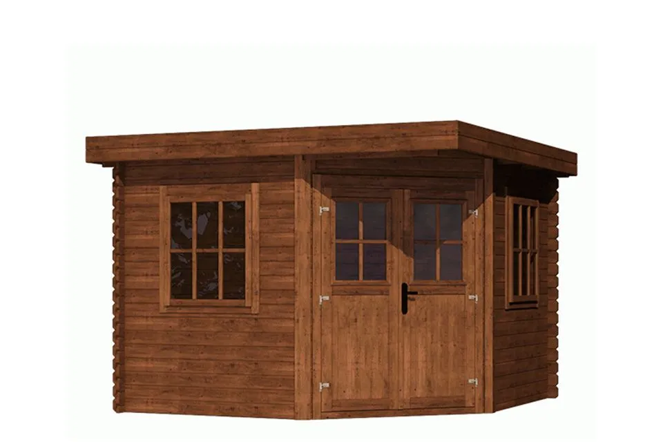 Fonteyn | Tuinhuis Module Vijfhoek Platdak 300 Fonteyn | Tuinhuis Module Vijfhoek Platdak 300