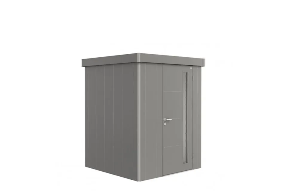 Biohort | Berging Neo 1A | Enkele Deur | Kwartgrijs-Metallic Biohort | Berging Neo 1A | Enkele Deur | Kwartgrijs-Metallic