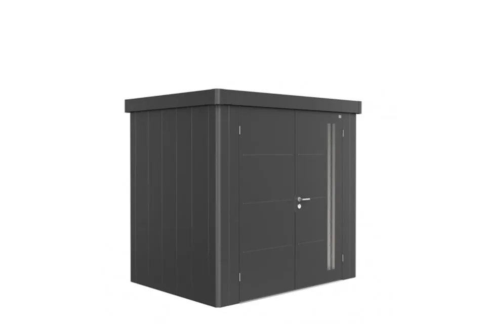 Biohort | Berging Neo 1B | Dubbele Deur | Donkergrijs-Metallic Biohort | Berging Neo 1B | Dubbele Deur | Donkergrijs-Metallic