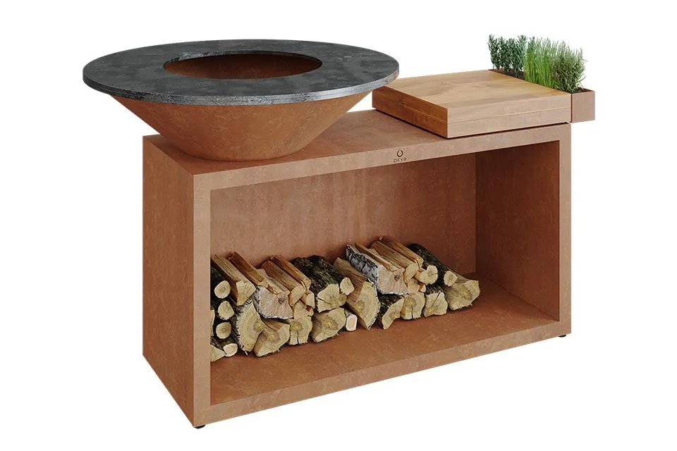 OFYR | Island 100 | Corten - Teak Wood OFYR | Island 100 | Corten - Teak Wood