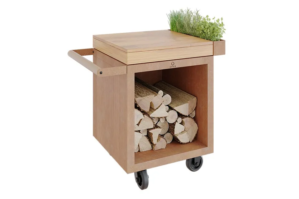 OFYR | Mise en Place Table 65 PRO | Corten - Teak Wood