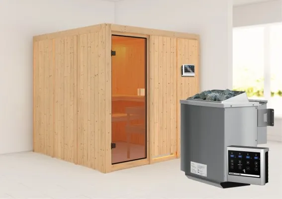 Karibu | Oulu Sauna | Biokachel 9 kW Externe Bediening Karibu | Oulu Sauna | Biokachel 9 kW Externe Bediening