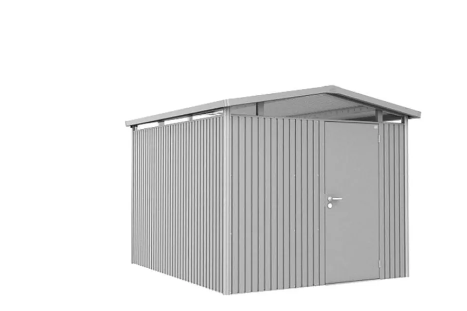 Biohort | Berging Panorama Gr. P5 | Enkele Deur | Zilver-Metallic