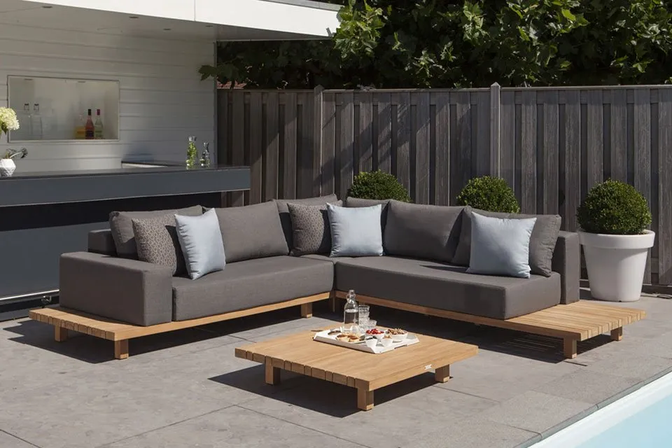 Exotan | Loungeset Paradiso | Alu met Teak