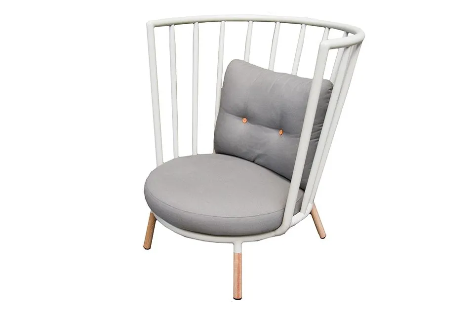 Kun Design | Loungestoel Pipe | Hoge Rug
