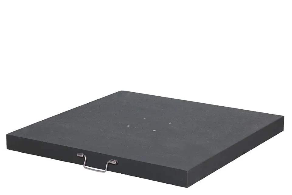Platinum | Parasolvoet Arezzo Graniet | 90 kg Platinum | Parasolvoet Arezzo Graniet | 90 kg