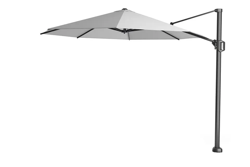 Platinum | Zweefparasol Challenger T¹ Ø350 cm | Lichtgrijs