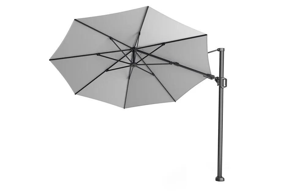 Platinum Zweefparasol Challenger T² Ø350 cm Lichtgrijs