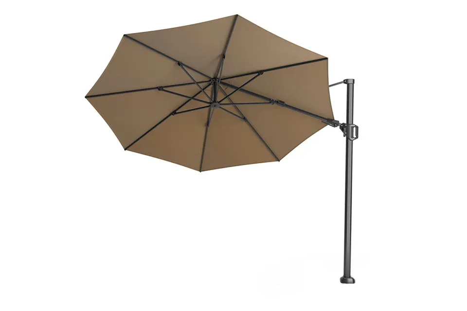 Platinum Zweefparasol Challenger T² Ø350 cm Taupe